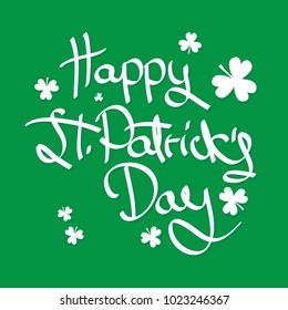 St. Patricks Day Green Background, vector illustration