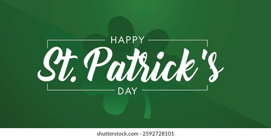 St. Patrick's Day green background. Vector illustrator design template