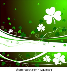 St. Patrick's Day green background