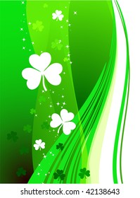 St. Patrick's Day green background