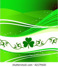 St. Patrick's Day green background