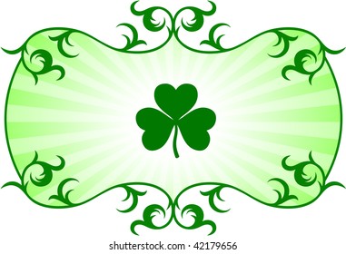 St. Patrick's Day green background