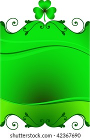 St. Patrick's Day green background