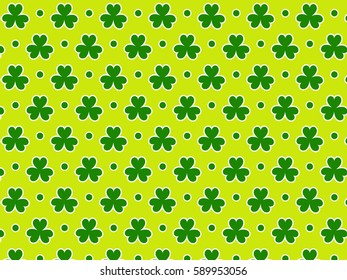 St Patrick's day green background pattern