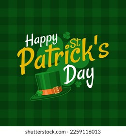 St. Patrick's Day green banner with sign