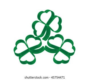 St Patricks Day green  clover background icon