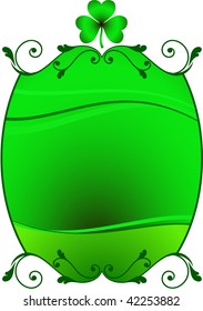 St. Patrick's Day green frame background