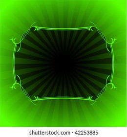 St. Patrick's Day green frame background