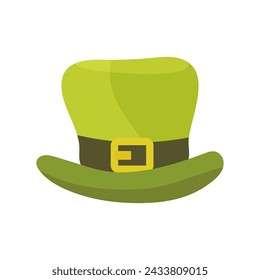 St patrick's day, green hat . vector illustration on white background for postcard, t-shirt, sticker,