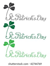 St Patrick's Day Green Logotype