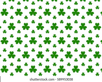 St Patrick's day green white background pattern