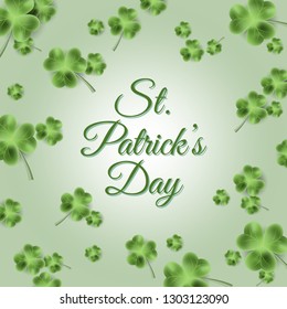 St. Patrick's Day greeting background, vector illustration