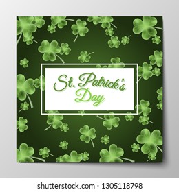 St. Patrick's Day greeting background, vector illustration
