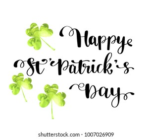 St. Patrick's Day greeting card, poster, banner.