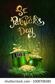 St. Patrick's Day. Greeting card with a St. Patrick's Day. Vector illustration