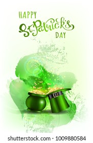 St. Patrick's Day. Greeting card with a St. Patrick's Day. Vector illustration