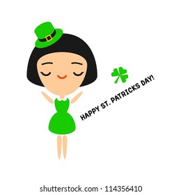 St Patrick's day greeting card (vector version)