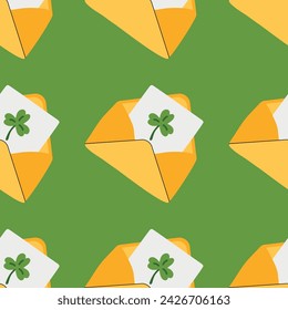 St. Patrick's Day greeting card pattern