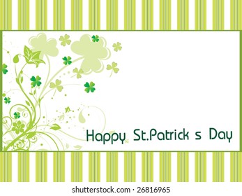 st. patricks day greeting card, 17th march