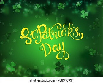 St. Patrick's Day. Greeting card with a St. Patrick's Day. Vector illustration