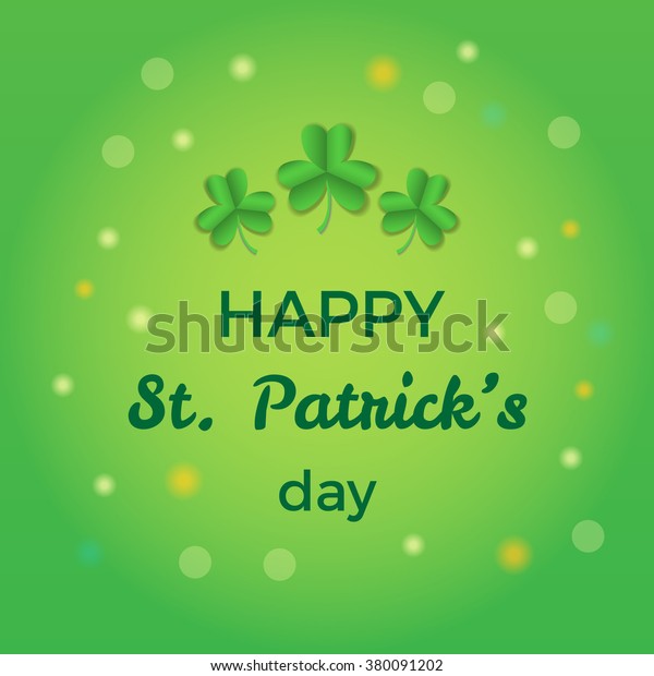 St.\
Patrick\'s day greeting card, banner, poster. Irish holiday\
celebration design element. Vector\
illustration.