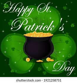 St. Patrick's Day greeting. Vector illustration