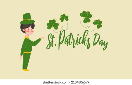 St Patrick's Day greeting vector illustration