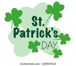 St. Patrick's Day greeting. Vector illustration