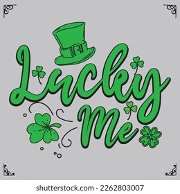 St. Patrick's Day greeting. Vector illustration ,Happy St Patrik's Day - funny irish day lettering in chreckered pattern design for posters, flyers, t-shirts, cards, invitations, stickers, banners etc