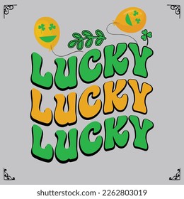 St. Patrick's Day greeting. Vector illustration ,Happy St Patrik's Day - funny irish day lettering in chreckered pattern design for posters, flyers, t-shirts, cards, invitations, stickers, banners etc