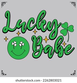St. Patrick's Day greeting. Vector illustration ,Happy St Patrik's Day - funny irish day lettering in chreckered pattern design for posters, flyers, t-shirts, cards, invitations, stickers, banners etc