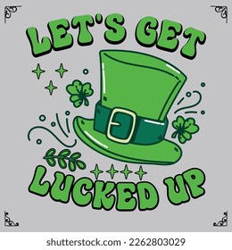 St. Patrick's Day greeting. Vector illustration ,Happy St Patrik's Day - funny irish day lettering in chreckered pattern design for posters, flyers, t-shirts, cards, invitations, stickers, banners etc