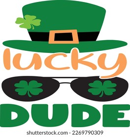 St. Patrick's Day greeting Vector illustration, Saint Patrick holiday quotes SVG design