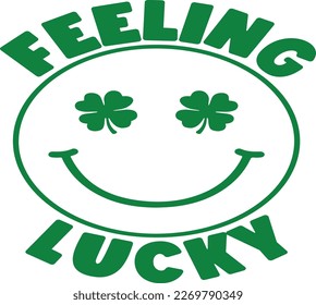 St. Patrick's Day greeting Vector illustration, Saint Patrick holiday quotes SVG design