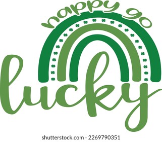 St. Patrick's Day greeting Vector illustration, Saint Patrick holiday quotes SVG design