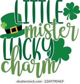 St. Patrick's Day greeting Vector illustration, Saint Patrick holiday quotes SVG design