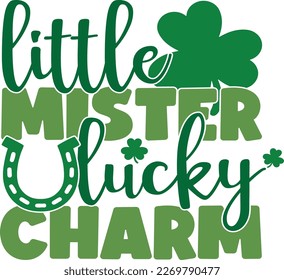St. Patrick's Day greeting Vector illustration, Saint Patrick holiday quotes SVG design