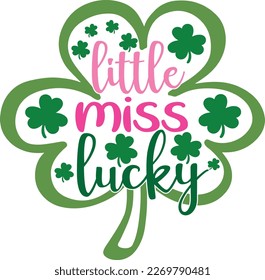 St. Patrick's Day Gruß Vektorgrafik, Saint Patrick Urlaub zitiert SVG Design