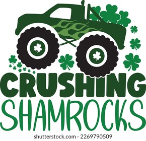 St. Patrick's Day greeting Vector illustration, Saint Patrick holiday quotes SVG design