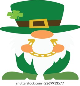 St. Patrick's Day greeting Vector illustration, Saint Patrick holiday quotes SVG Tshirt design