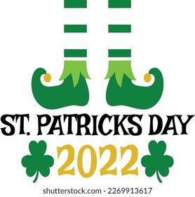 St. Patrick's Day greeting Vector illustration, Saint Patrick holiday quotes SVG Tshirt design