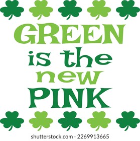 St. Patrick's Day greeting Vector illustration, Saint Patrick holiday quotes SVG Tshirt design