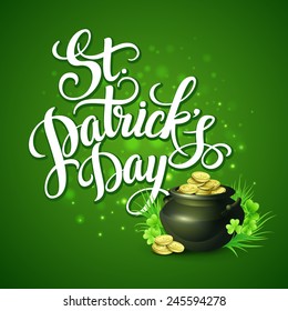 St. Patrick's Day greeting. Vector illustration