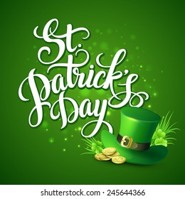 St. Patrick's Day greeting. Vector illustration
