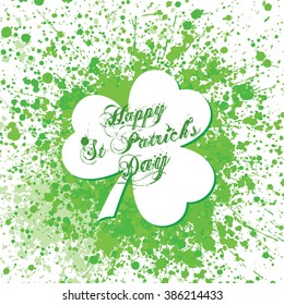 St. Patrick's Day greeting. Vector illustration