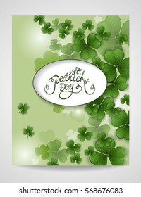 St. Patrick's Day greeting. Vector illustration