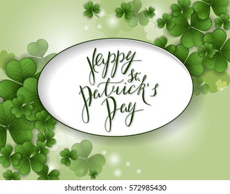 St. Patrick's Day greeting. Vector illustration