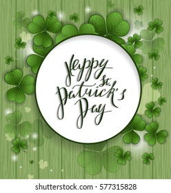 St. Patrick's Day greeting. Vector illustration