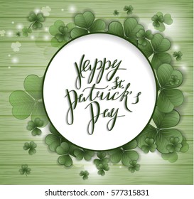 St. Patrick's Day greeting. Vector illustration