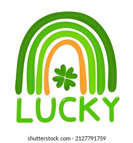 St Patricks Day, Happy Go Lucky Rainbow 